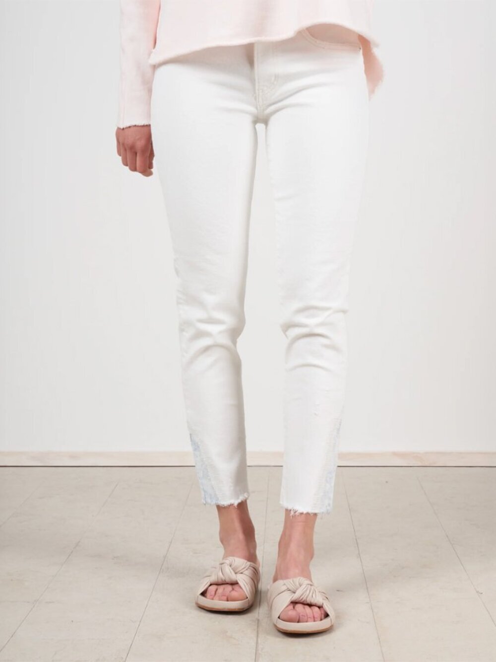 MOUSSY Vintage White Denim Slim Jeans Size 30